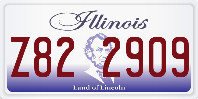 IL license plate Z822909