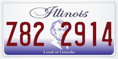 IL license plate Z822914