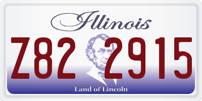 IL license plate Z822915
