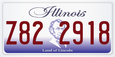 IL license plate Z822918