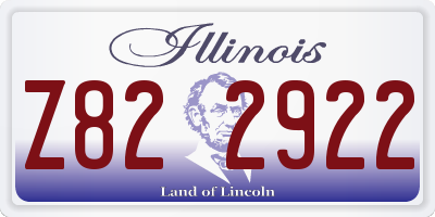 IL license plate Z822922