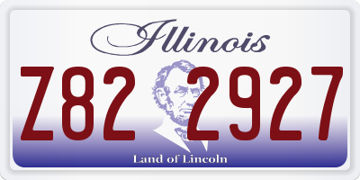 IL license plate Z822927