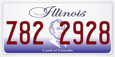 IL license plate Z822928