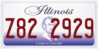 IL license plate Z822929