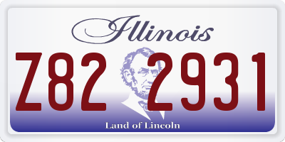 IL license plate Z822931