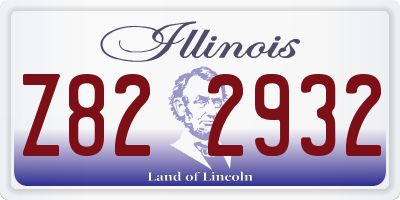 IL license plate Z822932
