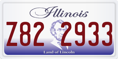 IL license plate Z822933