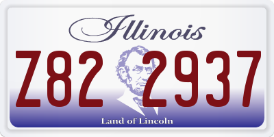 IL license plate Z822937