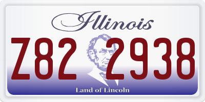 IL license plate Z822938