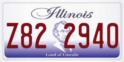 IL license plate Z822940