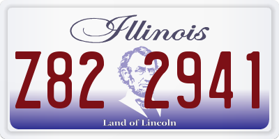 IL license plate Z822941