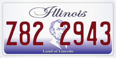 IL license plate Z822943