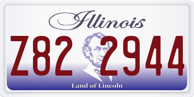 IL license plate Z822944