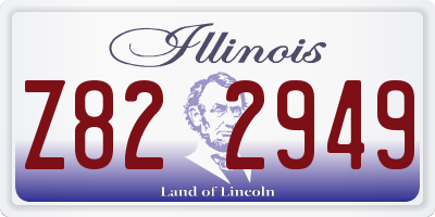 IL license plate Z822949