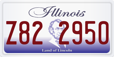 IL license plate Z822950