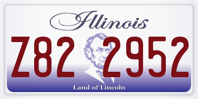 IL license plate Z822952