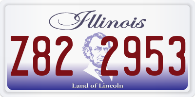 IL license plate Z822953
