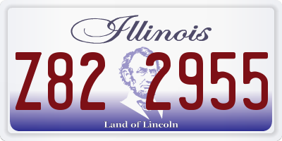 IL license plate Z822955