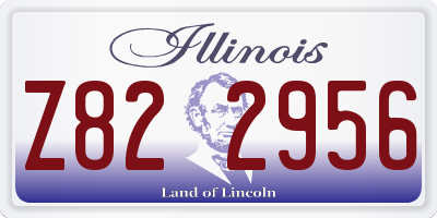 IL license plate Z822956