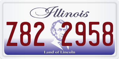 IL license plate Z822958