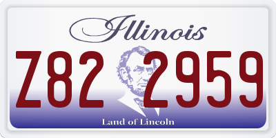 IL license plate Z822959