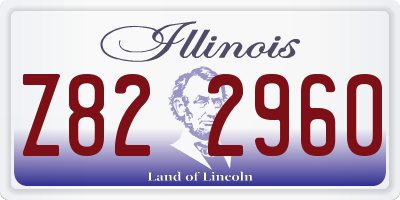 IL license plate Z822960