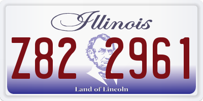 IL license plate Z822961