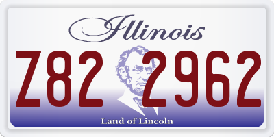 IL license plate Z822962