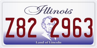 IL license plate Z822963