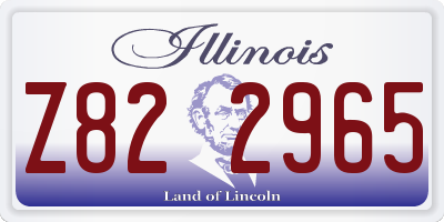 IL license plate Z822965