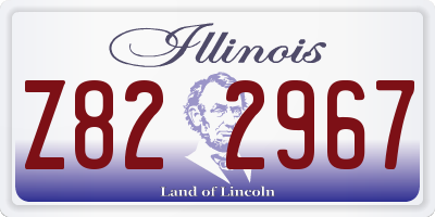 IL license plate Z822967