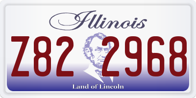 IL license plate Z822968