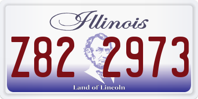 IL license plate Z822973