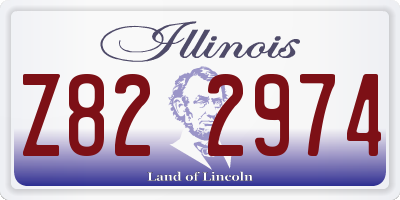 IL license plate Z822974