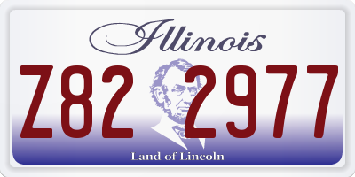 IL license plate Z822977