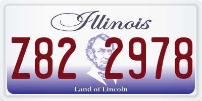 IL license plate Z822978