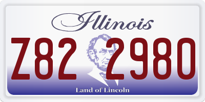 IL license plate Z822980