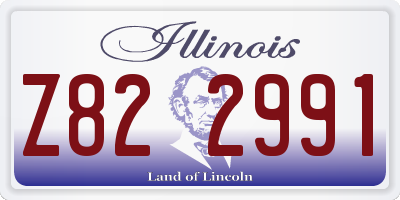 IL license plate Z822991