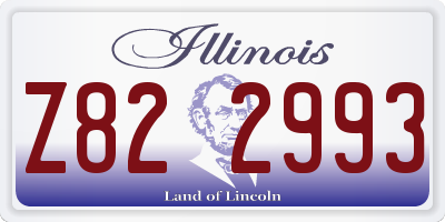 IL license plate Z822993