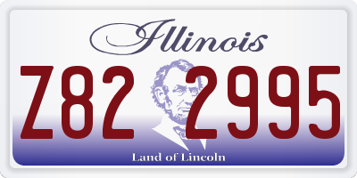 IL license plate Z822995