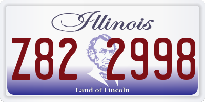 IL license plate Z822998