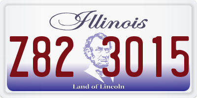 IL license plate Z823015