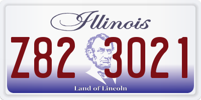 IL license plate Z823021
