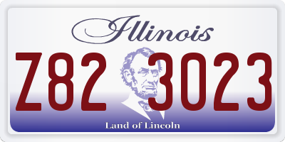 IL license plate Z823023