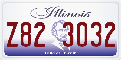 IL license plate Z823032