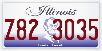 IL license plate Z823035