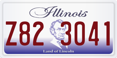 IL license plate Z823041