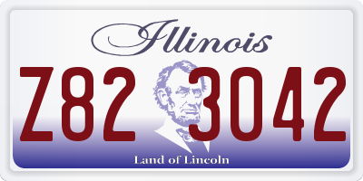 IL license plate Z823042