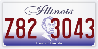 IL license plate Z823043