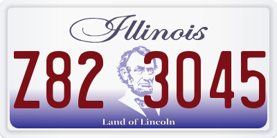 IL license plate Z823045